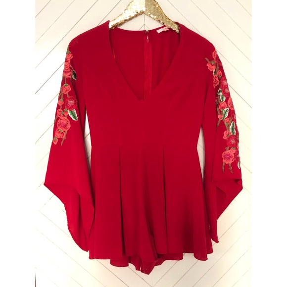 Dresses & Skirts - SEXY RED JUMPSUIT SIZE SMALL
